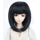 Allaosify BJD wig 100% High quality high temperature fiber Fashion short hair SD wig Three colors to choose from 1/3 1/4