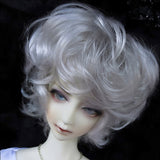 Allaosify BJD wig 100% High quality high temperature fiber Fashion short hair SD wig Three colors to choose from 1/3 1/4