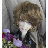Allaosify BJD wig 100% High quality high temperature fiber Fashion short hair SD wig Three colors to choose from 1/3 1/4