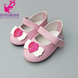Doll shoes for 43 cm new born baby Doll black white Prink Shoes For 18" Girls Doll shoes sneacker doll Accessories