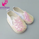 Doll shoes for 43 cm new born baby Doll black white Prink Shoes For 18" Girls Doll shoes sneacker doll Accessories