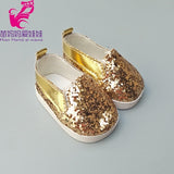 Doll shoes for 43 cm new born baby Doll black white Prink Shoes For 18" Girls Doll shoes sneacker doll Accessories