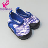 Doll shoes for 43 cm new born baby Doll black white Prink Shoes For 18" Girls Doll shoes sneacker doll Accessories