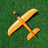 35cm DIY Kids Toys Hand Throw Flying Glider Planes Foam Aeroplane Model Glow In The Dark Flying Glider Plane Toys For Children