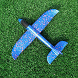 35cm DIY Kids Toys Hand Throw Flying Glider Planes Foam Aeroplane Model Glow In The Dark Flying Glider Plane Toys For Children