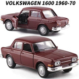 Metal Car Model 1:43 Scale Antique car VW/Ford/Alfa Romeo Diecast Automobile Toys For Collection Children Friend Gift