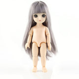 13 Moveable Jointed 15cm 1/8 Dolls Toys BJD Baby Doll Naked Nude Women Body Fashion Dolls Toy for Girls Gift Normal Skin