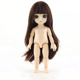 13 Moveable Jointed 15cm 1/8 Dolls Toys BJD Baby Doll Naked Nude Women Body Fashion Dolls Toy for Girls Gift Normal Skin