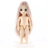 13 Moveable Jointed 15cm 1/8 Dolls Toys BJD Baby Doll Naked Nude Women Body Fashion Dolls Toy for Girls Gift Normal Skin