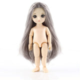 13 Moveable Jointed 15cm 1/8 Dolls Toys BJD Baby Doll Naked Nude Women Body Fashion Dolls Toy for Girls Gift Normal Skin