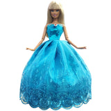 NK One Pcs 2019 Princess Wedding Dress Noble Party Gown For Barbie Doll Fashion Design Outfit Best Gift For Girl' Doll 058A JJ