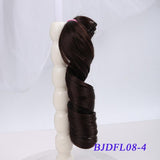 Bybrana long curly hair 30cm*100cm 15cm*100cm bjd DIY wig for dolls free shipping