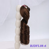 Bybrana long curly hair 30cm*100cm 15cm*100cm bjd DIY wig for dolls free shipping
