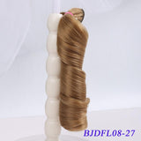 Bybrana long curly hair 30cm*100cm 15cm*100cm bjd DIY wig for dolls free shipping