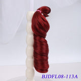 Bybrana long curly hair 30cm*100cm 15cm*100cm bjd DIY wig for dolls free shipping