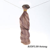 Bybrana long curly hair 30cm*100cm 15cm*100cm bjd DIY wig for dolls free shipping