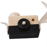 Cute Nordic Style Hanging Wooden Camera Toys Baby Kids Safe Natural Educational Toys Fashion Home Photography Prop Decor Gifts