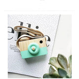 Cute Nordic Style Hanging Wooden Camera Toys Baby Kids Safe Natural Educational Toys Fashion Home Photography Prop Decor Gifts