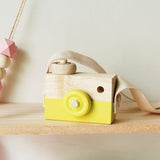 Cute Nordic Style Hanging Wooden Camera Toys Baby Kids Safe Natural Educational Toys Fashion Home Photography Prop Decor Gifts