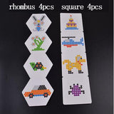 PUPUKOU pegboard sticky Water beads tool Accessories fuse beads jigsaw puzzle Water beadbond educational toys diy magical beads