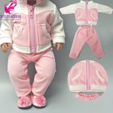 Doll clothes for 43cm baby dolls jacket clothes for 17" 43cm baby reborn doll down coat children doll toys wear