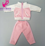Doll clothes for 43cm baby dolls jacket clothes for 17" 43cm baby reborn doll down coat children doll toys wear