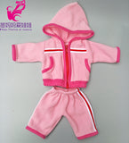 Doll clothes for 43cm baby dolls jacket clothes for 17" 43cm baby reborn doll down coat children doll toys wear