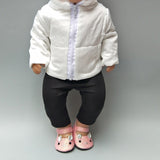 Doll clothes for 43cm baby dolls jacket clothes for 17" 43cm baby reborn doll down coat children doll toys wear