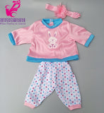 Doll clothes for 43cm baby dolls jacket clothes for 17" 43cm baby reborn doll down coat children doll toys wear