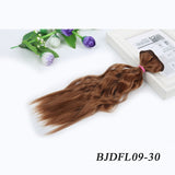 Allaosify BJD Hair Curly 25CM*100CM BJD WIG For Dolls Synthetic Wig Free shipping hair for dolls