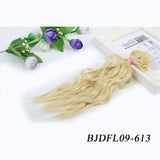 Allaosify BJD Hair Curly 25CM*100CM BJD WIG For Dolls Synthetic Wig Free shipping hair for dolls