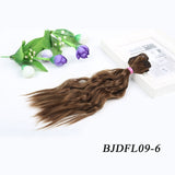 Allaosify BJD Hair Curly 25CM*100CM BJD WIG For Dolls Synthetic Wig Free shipping hair for dolls