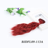 Allaosify BJD Hair Curly 25CM*100CM BJD WIG For Dolls Synthetic Wig Free shipping hair for dolls