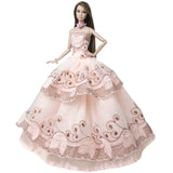 NK One Pcs 2019 Princess Wedding Dress Noble Party Gown For Barbie Doll Fashion Design Outfit Best Gift For Girl' Doll 058A JJ