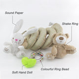 Soft Baby Toys 0-12 Months musical Crib Stroller Hanging Spiral kids sensory Education Toy For newborns toddler Bed Bell rattles