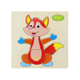 Baby Toys Wooden Puzzle Cute Cartoon Animal Intelligence Kids Educational  Gift Brain Teaser Children Tangram Shapes Jigsaw gift