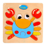 QWZ Baby Toys Wooden Puzzle Cute Cartoon Animal Intelligence Kids Educational Brain Teaser Children Tangram Shapes Jigsaw Gifts