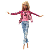 NK 2019 Newest Doll Dress Fashion Casual Wear Handmade Clothes  Outfits For Barbie Doll Accessories  Best DIY Toys For Doll  JJ