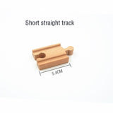 Wooden Train Track Accessories Train Railway Compatible with Wood Trains Wood Tracks Railway with All Brands Trains Dropshipping