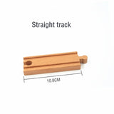 Wooden Train Track Accessories Train Railway Compatible with Wood Trains Wood Tracks Railway with All Brands Trains Dropshipping