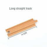 Wooden Train Track Accessories Train Railway Compatible with Wood Trains Wood Tracks Railway with All Brands Trains Dropshipping
