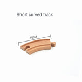 Wooden Train Track Accessories Train Railway Compatible with Wood Trains Wood Tracks Railway with All Brands Trains Dropshipping