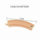 Wooden Train Track Accessories Train Railway Compatible with Wood Trains Wood Tracks Railway with All Brands Trains Dropshipping