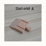 Wooden Train Track Accessories Train Railway Compatible with Wood Trains Wood Tracks Railway with All Brands Trains Dropshipping