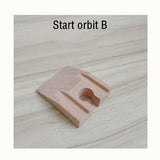Wooden Train Track Accessories Train Railway Compatible with Wood Trains Wood Tracks Railway with All Brands Trains Dropshipping