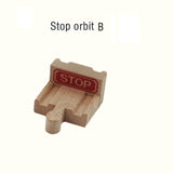 Wooden Train Track Accessories Train Railway Compatible with Wood Trains Wood Tracks Railway with All Brands Trains Dropshipping
