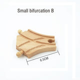 Wooden Train Track Accessories Train Railway Compatible with Wood Trains Wood Tracks Railway with All Brands Trains Dropshipping