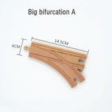 Wooden Train Track Accessories Train Railway Compatible with Wood Trains Wood Tracks Railway with All Brands Trains Dropshipping
