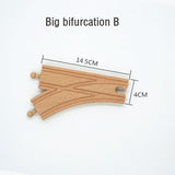 Wooden Train Track Accessories Train Railway Compatible with Wood Trains Wood Tracks Railway with All Brands Trains Dropshipping