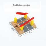 Wooden Train Track Accessories Train Railway Compatible with Wood Trains Wood Tracks Railway with All Brands Trains Dropshipping